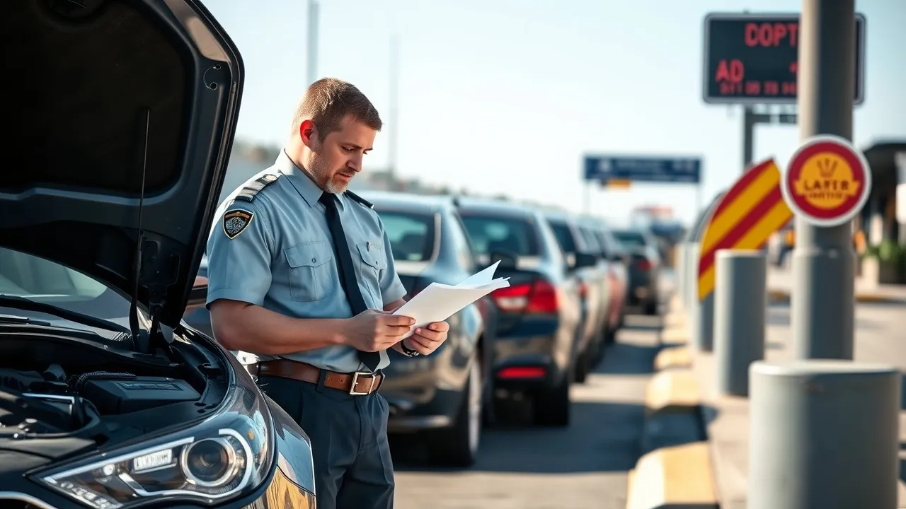 معاینه و ارزیابی خودرو توسط کارشناسان گمرک